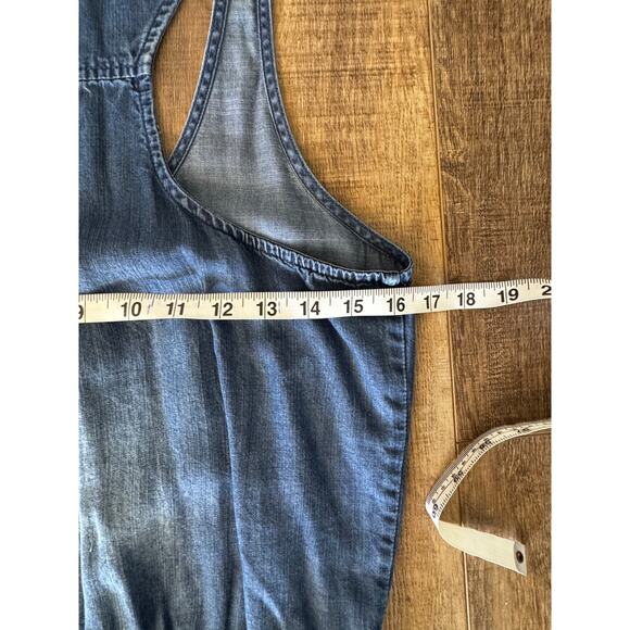 Lovestitch Women's One-Piece Denim Jumpsuit Size Small Romper Tank Top - Picture 8 of 11